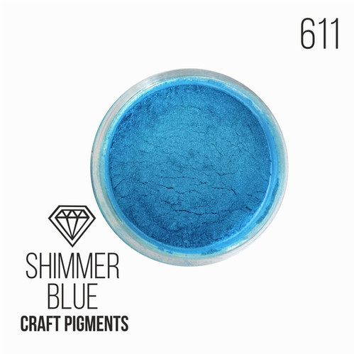 CraftPigments "Shimmer blue", искристый голубой, 25мл